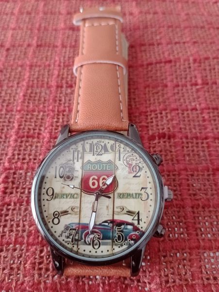 RELÓGIO DE PULSO MASCULINO CASUAL TEMÁTICO  ROTA  66