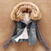 Jaqueta Jeans Pelinho