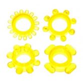 Anel Mega Stretch Silicone Amarelo