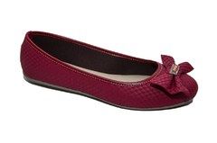 Ref. 15 - Sapatilha Vermelha com Laço e Strass