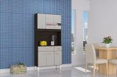 Kit Cozinha Manu 6P2G Chocolate.Off White Poquema