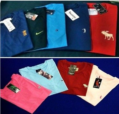 12 Camisetas só com Logo Gola V ou Redonda.