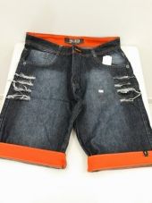 BERMUDA HOLLISTER JEANS RASGADO - MASCULINO
