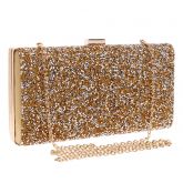 Bolsa Feminina De Mão E Ombro Luxo Com Diamantes E Cristais