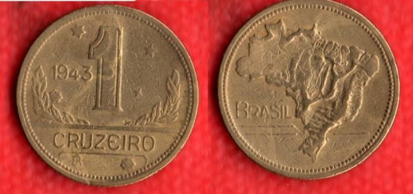 BX225/2 - 1 Cruzeiro 1943 - 2.728.000