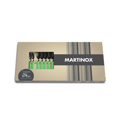 FAQUEIRO INOX 24PC CB.PLAS VD MART