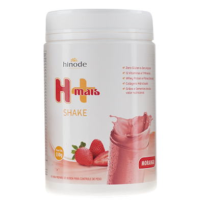 SHAKE H+ HINODE - MORANGO 550G