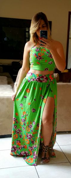 conjunto saia short