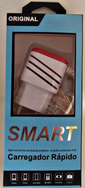 Carregador Celular Tomada Smart V8