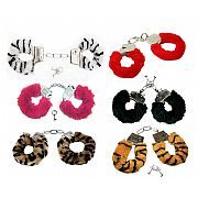 Algema de Metal com Pelúcia Hand Cuffs - Importação
