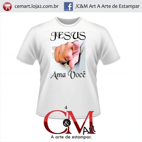 Camiseta Jesus Ama Você