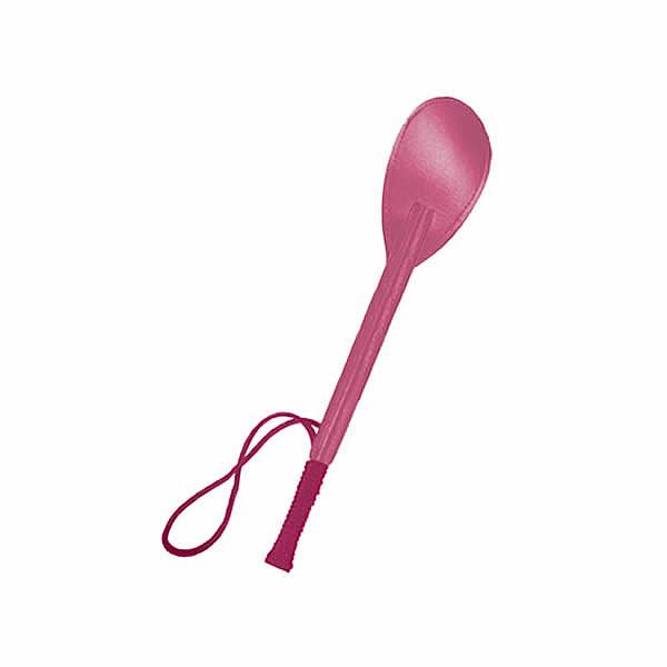 Chibata Média em Couro Rosa - 30cm