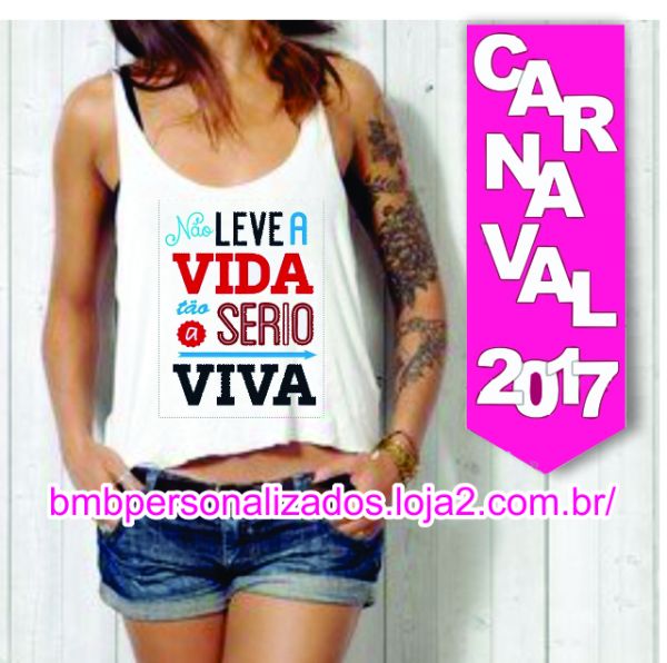 Cropped Carnaval leve a vida