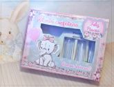 Arquivo silhouette kit mini confeiteiro ELEFANTINHA ROSA