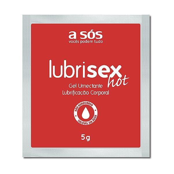 Gel Lubrificante com Aquecimento Lubrisex Hot - sachê 5g