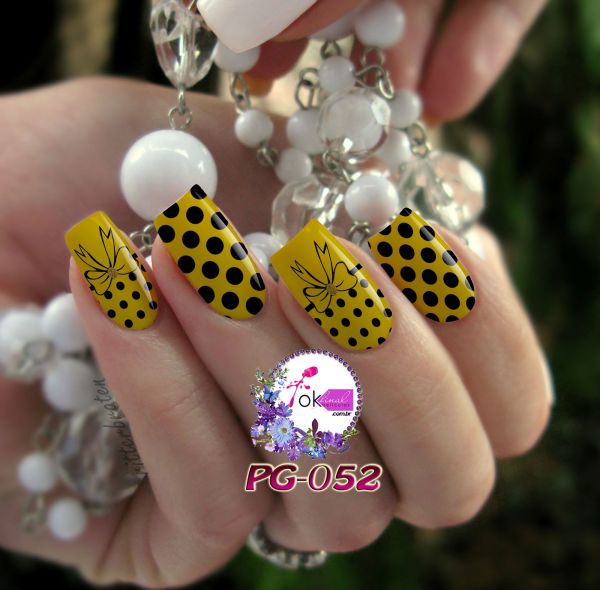 Películas e Adesivos para Unhas Mod. Laços e PoáCód. Pg-052