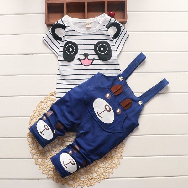 Jardineira Panda Unisex Cód 134