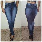 Calça Jeans Feminina, Cintura Alta, Com Lycra, Hot Pants