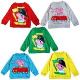 Camiseta manga longa Geroge ou Peppa