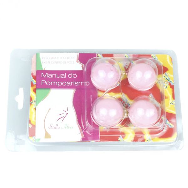 Kit Bolinha De Pompoar 04 Unidades Pau Brasil