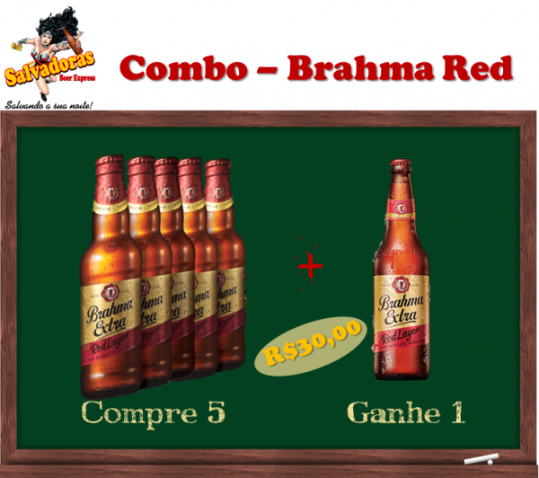 Combo Brahma Extra Red Lager