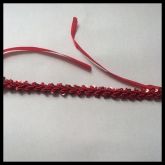 Gargantilha com Lantejoula Vermelho.