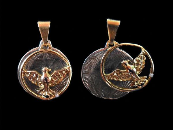 081.208 - Pingente Medalha Divino Espírito Santo