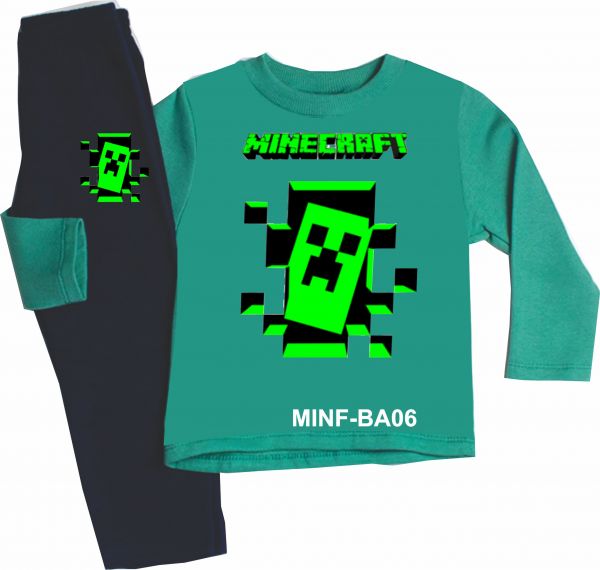 CONJUNTO MOLETOM INFANTIL MINECRAFT COD.:04 (1 AO 6 ANOS)