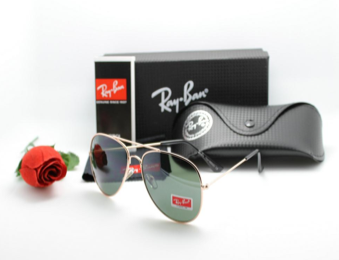 Óculos de Sol Aviador Ray-Ban Lente Verde