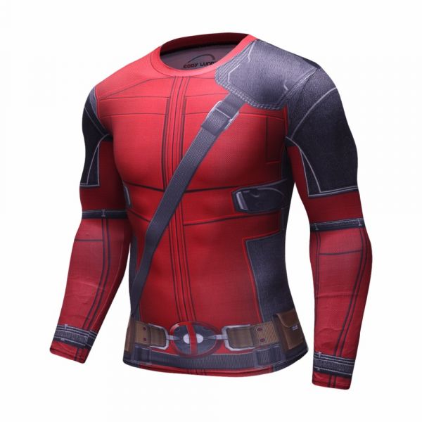 Camiseta de Compressao 3D Deadpool