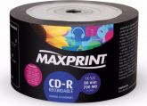 Maxprint CDR Printable CDR MaxPrint 52X Printable Branco (Shrink) - 50 Unidades