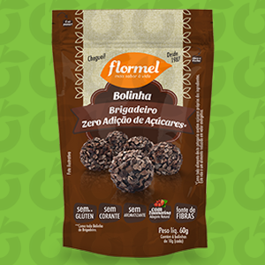 Bolinhas de Brigadeiro Zero Açúcar, Zero Glúten 60 Gramas FlorMel