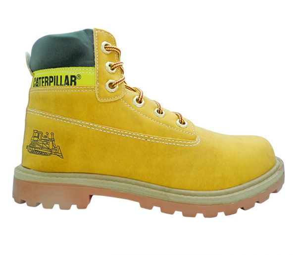 Bota Coturno Caterpillar Couro Sintético Caramelo