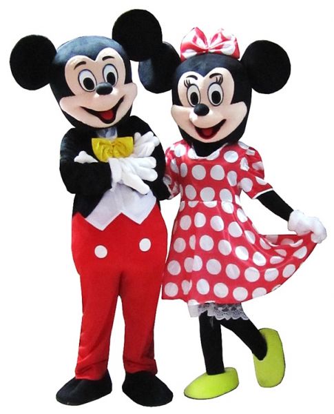 Mickey e Minnie Mascote - 2 Peças