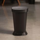 Lixeira Coza New Square 5 Litros Preto