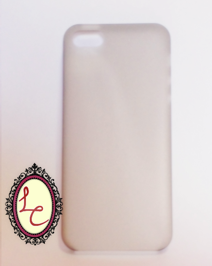Case super fina transparente cinza- iPhone 5/5S