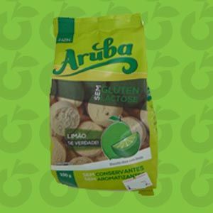 Biscoito Aruba Limão 100 Gramas Zero Glúten Zero Lactose