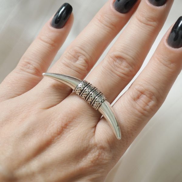 Anel Chifre Arco Boho