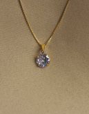 Corrente com pingente de zircônia CP00334