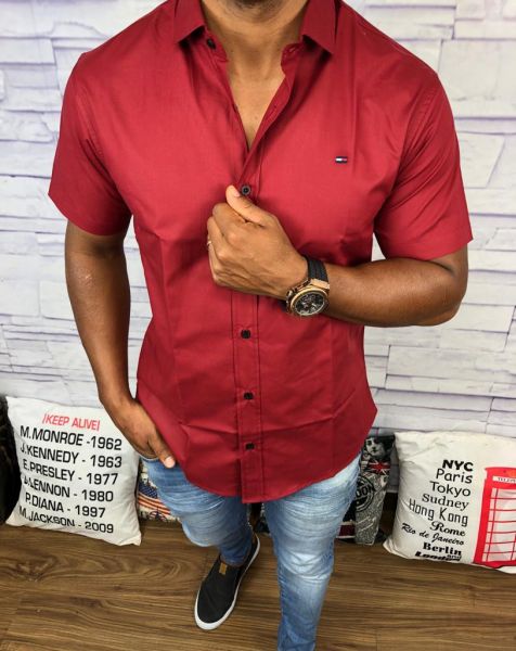 Camisa Manga Curta Tommy      Marca: Tommy     REF. REDS95