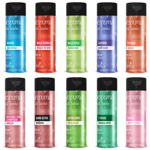 Espuma De Banho Aromática 60ml Feitiços