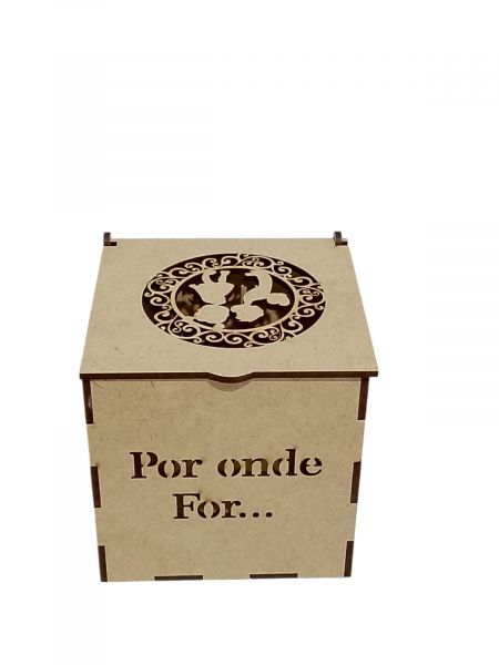 CÓD-DN16 CAIXA 10X10X10 POR ONDE FOR QUERO SER SEU PAR