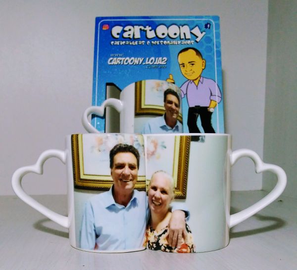 Caneca Dupla de Cerâmica