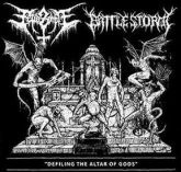 CD FETID ZOMBIE + BATTLESTORM - Defiling the Altars of Gods mexicano