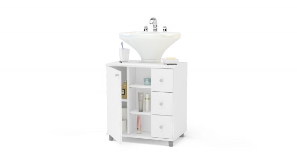 Balcão para banheiro com 3 gavetas 3386.0005