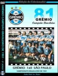 DVD GREMIO 1x0 SAO PAULO - BRASILEIRO 1981 - FINAL