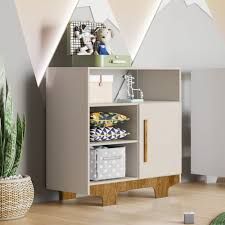 Comoda Flocos 1P3N Branco.Ipe ou Amadeirado Tigus