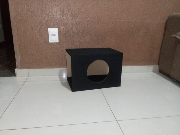 nicho revestido em feltro