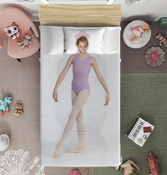 Kit Cobre Leito da Bailarina para cama de solteiro 2 peças
