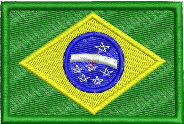 Bandeira do Brasil Matriz de Bordado em EMB